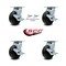 Service Caster 5 Inch Polyolefin Caster Set with Ball Bearings 4 Brake 2 Swivel Lock SCC SCC-30CS520-POB-TLB-BSL-2-TLB-2 - alternate 7